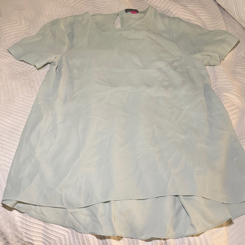 Chic Pastel Green Women's Blouse